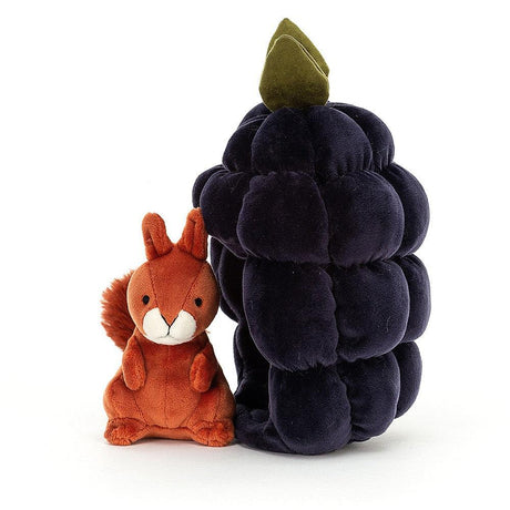 Jellycat: maskotka wiewiórka w jeżynie Brambling 18 cm - Noski Noski
