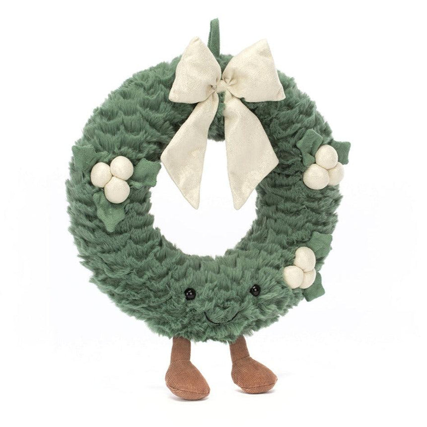 Pluszowa maskotka Jellycat Amuseable Gold Wreath 27 cm, idealna przytulanka dla dzieci, uroczy złoty wieniec.
