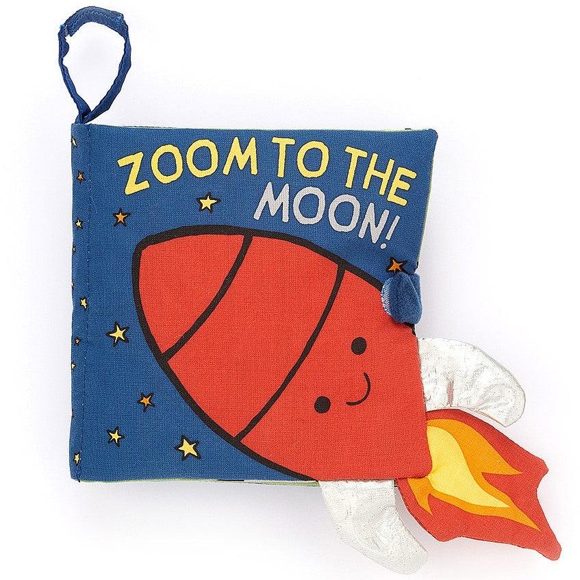 Jellycat: materiałowa książeczka kosmos Zoom To The Moon - Noski Noski