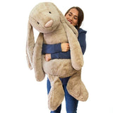 Jellycat: ogromna przytulanka beżowy królik Very Big Bashful Bunny 108 cm - Noski Noski