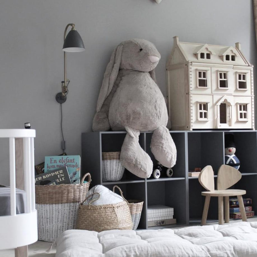 Jellycat: ogromna przytulanka beżowy królik Very Big Bashful Bunny 108 cm - Noski Noski