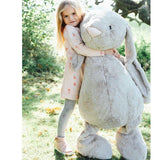 Jellycat: ogromna przytulanka szary królik Very Big Bashful Bunny 108 cm - Noski Noski