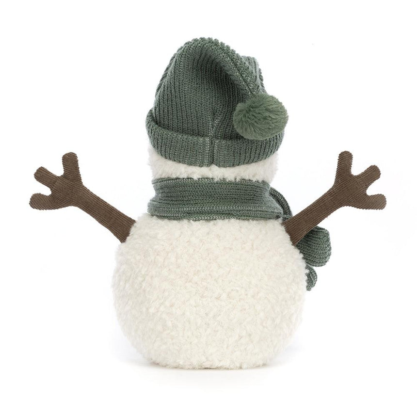 Jellycat: przytulanka bałwanek w zielonej czapeczce Maddy Snowman 18 cm - Noski Noski