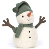 Jellycat: przytulanka bałwanek w zielonej czapeczce Maddy Snowman 26 cm - Noski Noski