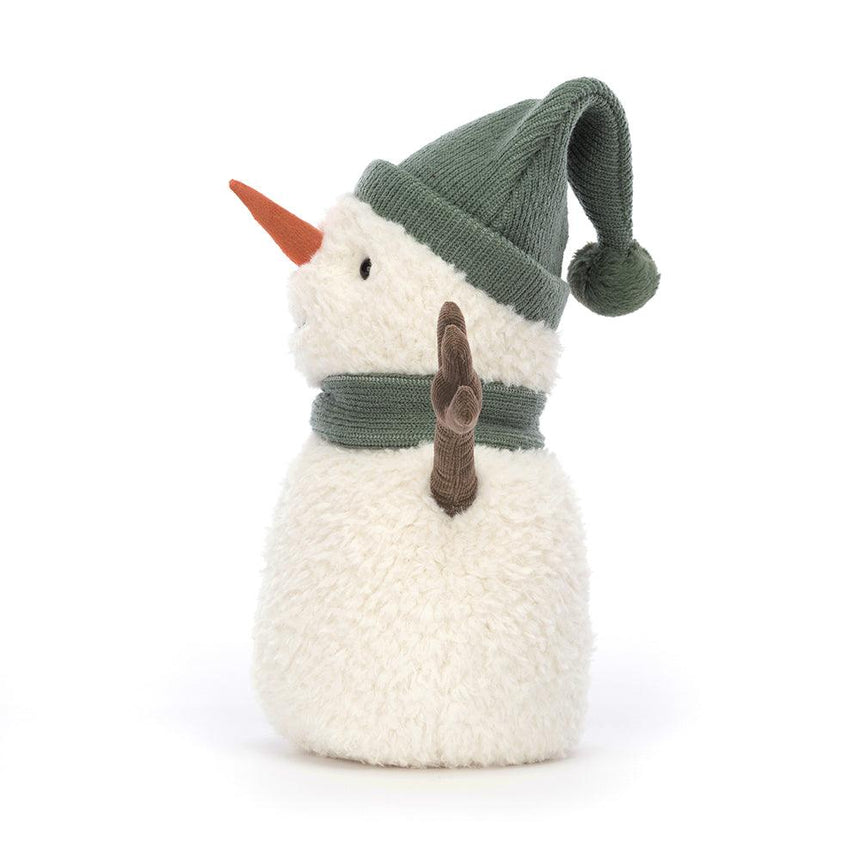 Jellycat: przytulanka bałwanek w zielonej czapeczce Maddy Snowman 26 cm - Noski Noski