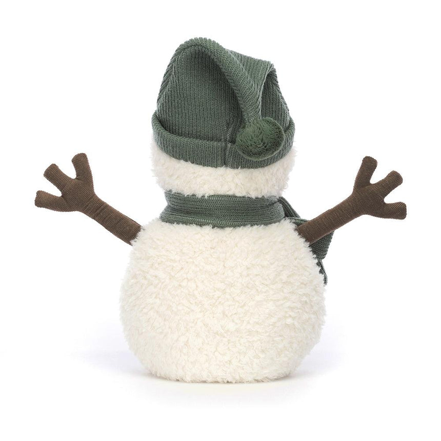 Jellycat: przytulanka bałwanek w zielonej czapeczce Maddy Snowman 26 cm - Noski Noski