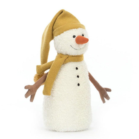 Jellycat: przytulanka bałwanek w żółtej czapeczce Lenny Snowman 24 cm - Noski Noski