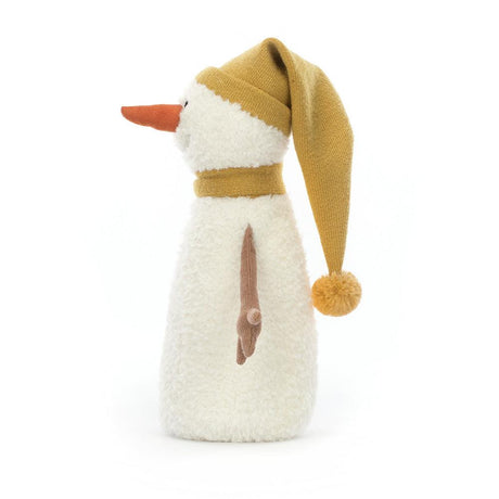 Jellycat: przytulanka bałwanek w żółtej czapeczce Lenny Snowman 24 cm - Noski Noski