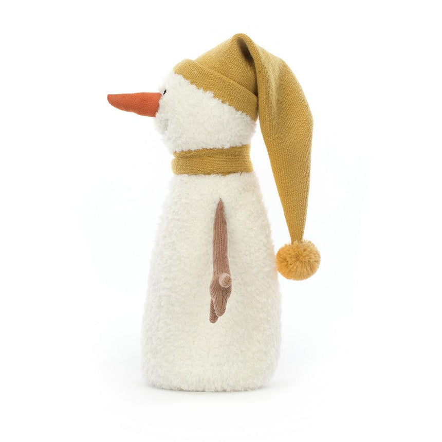 Jellycat: przytulanka bałwanek w żółtej czapeczce Lenny Snowman 24 cm - Noski Noski