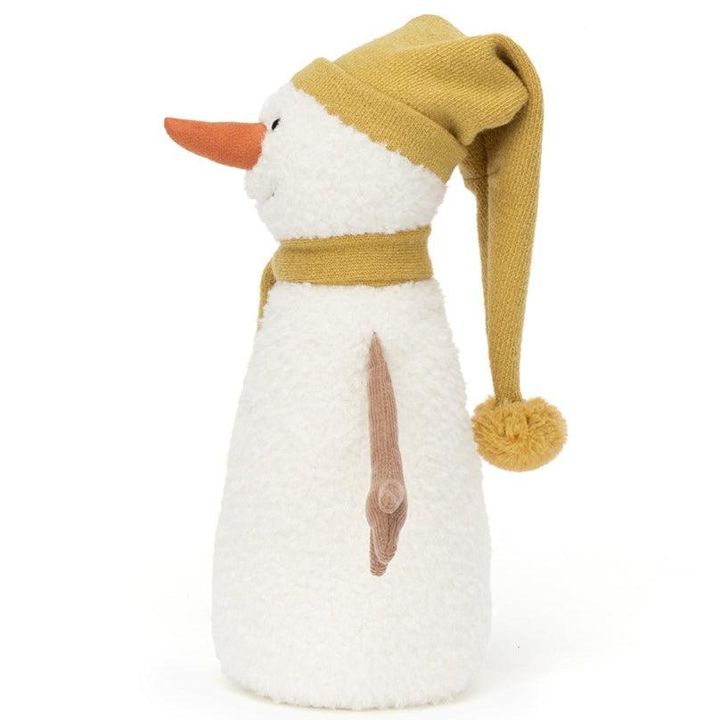Jellycat: przytulanka bałwanek w żółtej czapeczce Lenny Snowman 37 cm - Noski Noski