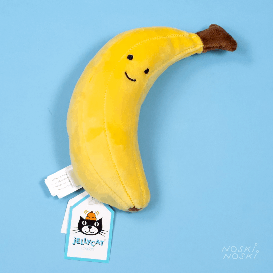 Jellycat: przytulanka banan Fabulous Fruit Banana 17 cm - Noski Noski