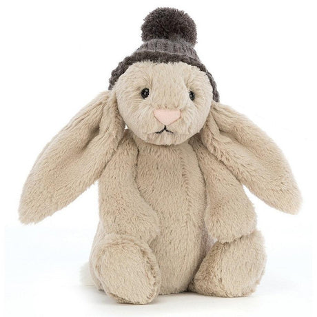 Jellycat: przytulanka beżowy króliczek w czapeczce Bashful Bunny 18 cm - Noski Noski