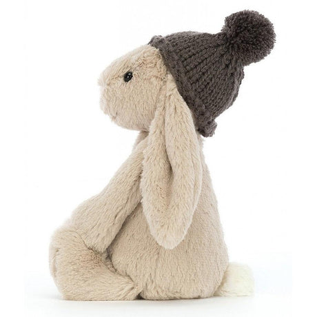 Jellycat: przytulanka beżowy króliczek w czapeczce Bashful Bunny 18 cm - Noski Noski