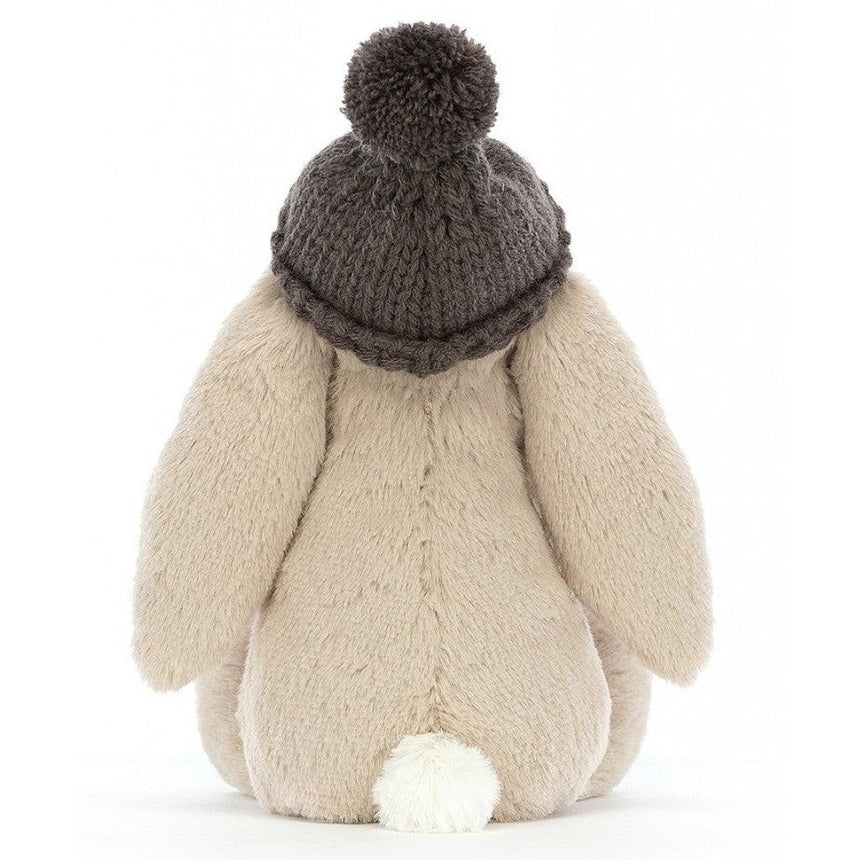 Jellycat: przytulanka beżowy króliczek w czapeczce Bashful Bunny 18 cm - Noski Noski