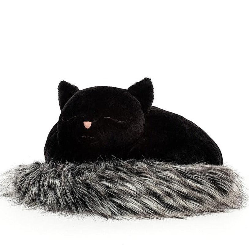 Jellycat: przytulanka czarny kot Nestie 38 cm - Noski Noski