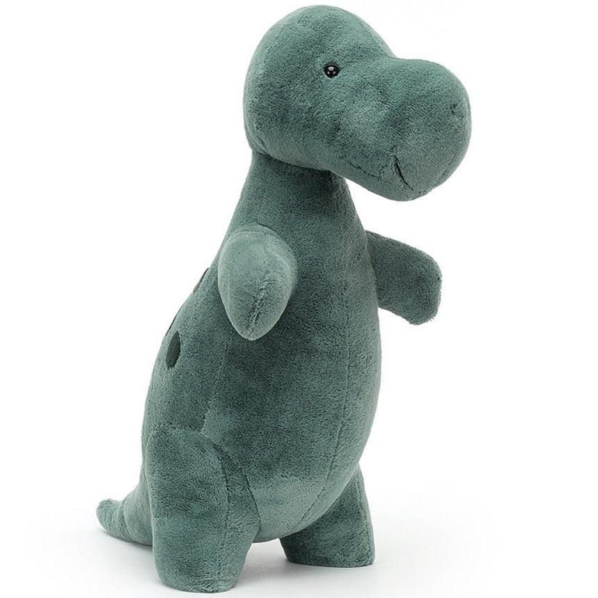 Pluszak dinozaur Jellycat T-Rex 45 cm, miękki i zamszowy, idealny prezent dla dzieci kochających dinozaury.