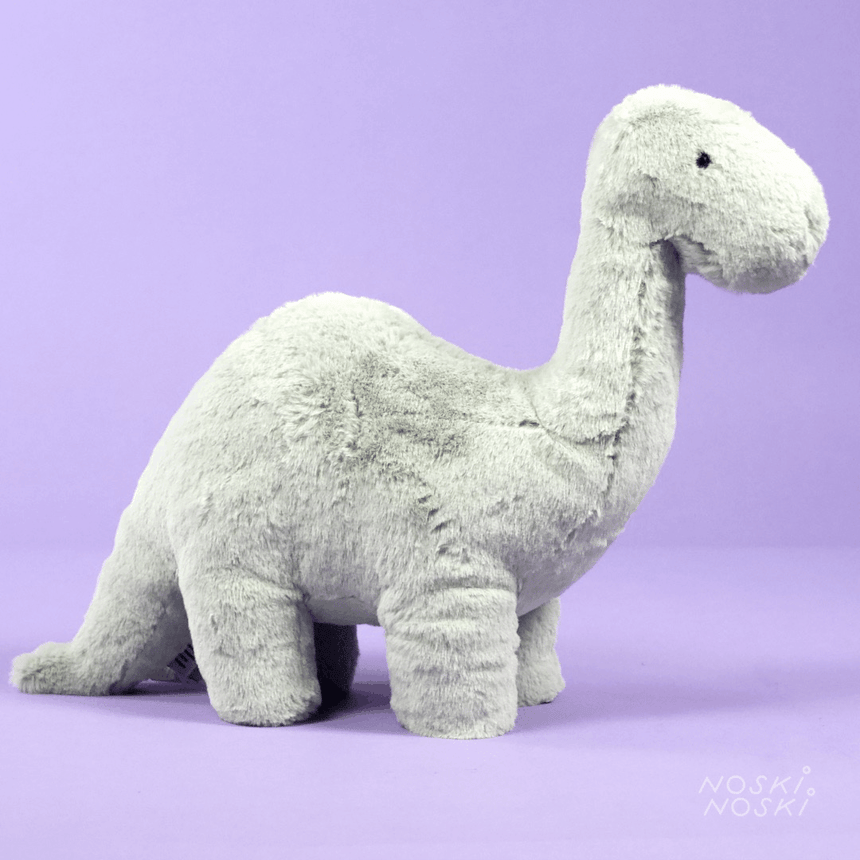Dinozaur Jellycat Fossilly Brontosaurus 26 cm - mięciutka, pluszowa maskotka dla dzieci, idealny prezent powitalny.