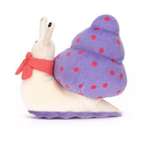 Jellycat: przytulanka fioletowy ślimak Escarfgot Purple 15 cm - Noski Noski