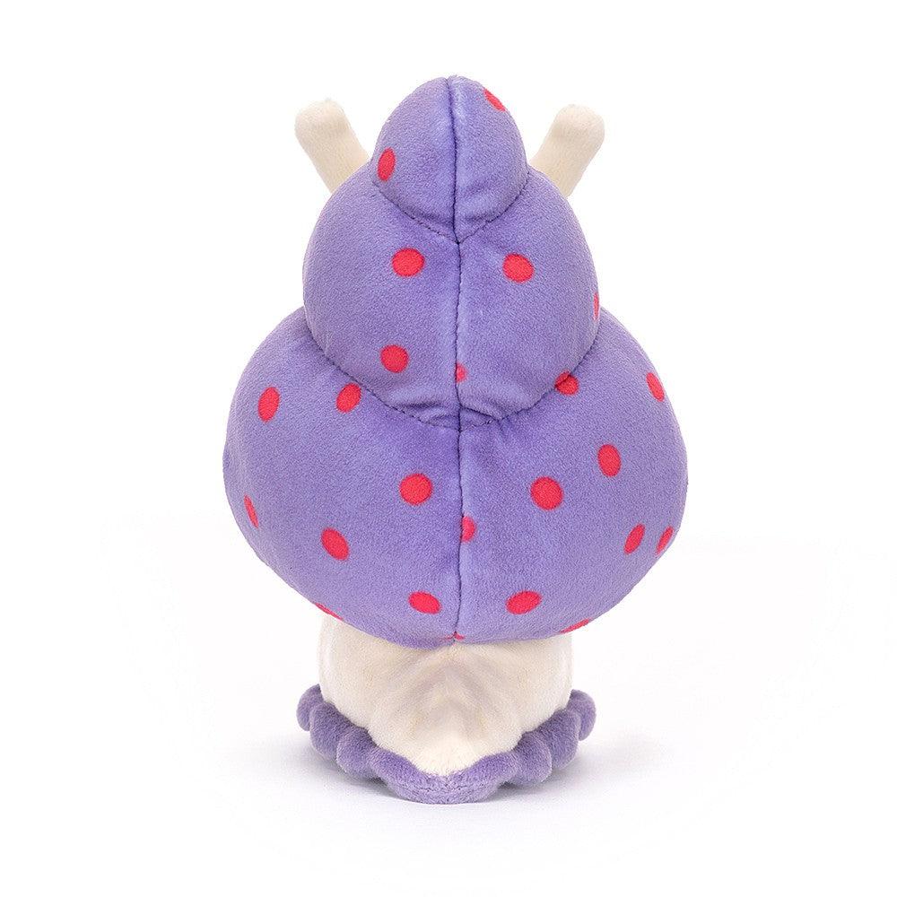 Jellycat: przytulanka fioletowy ślimak Escarfgot Purple 15 cm - Noski Noski