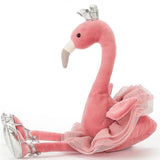 Jellycat: przytulanka flaming w koronie Fancy Flamingo 34 cm - Noski Noski