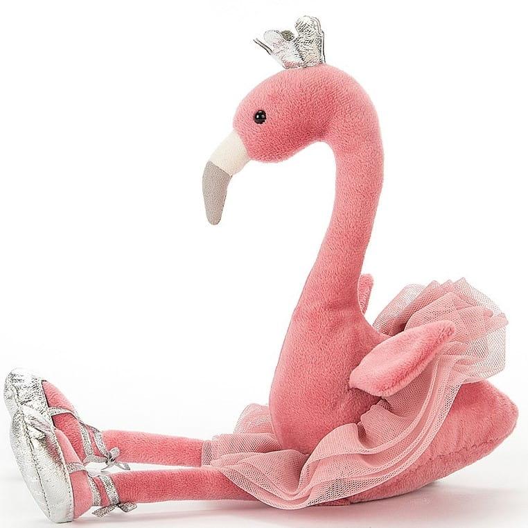 Jellycat: przytulanka flaming w koronie Fancy Flamingo 34 cm - Noski Noski