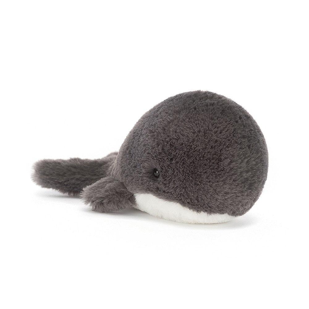 Jellycat: przytulanka grafitowy wieloryb Wavelly 15 cm - Noski Noski