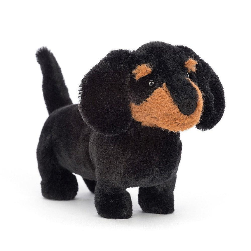 Pluszak jamnik Jellycat Freddie Sausage Dog 13 cm - mięciutki, uroczy towarzysz zabaw dla dzieci.