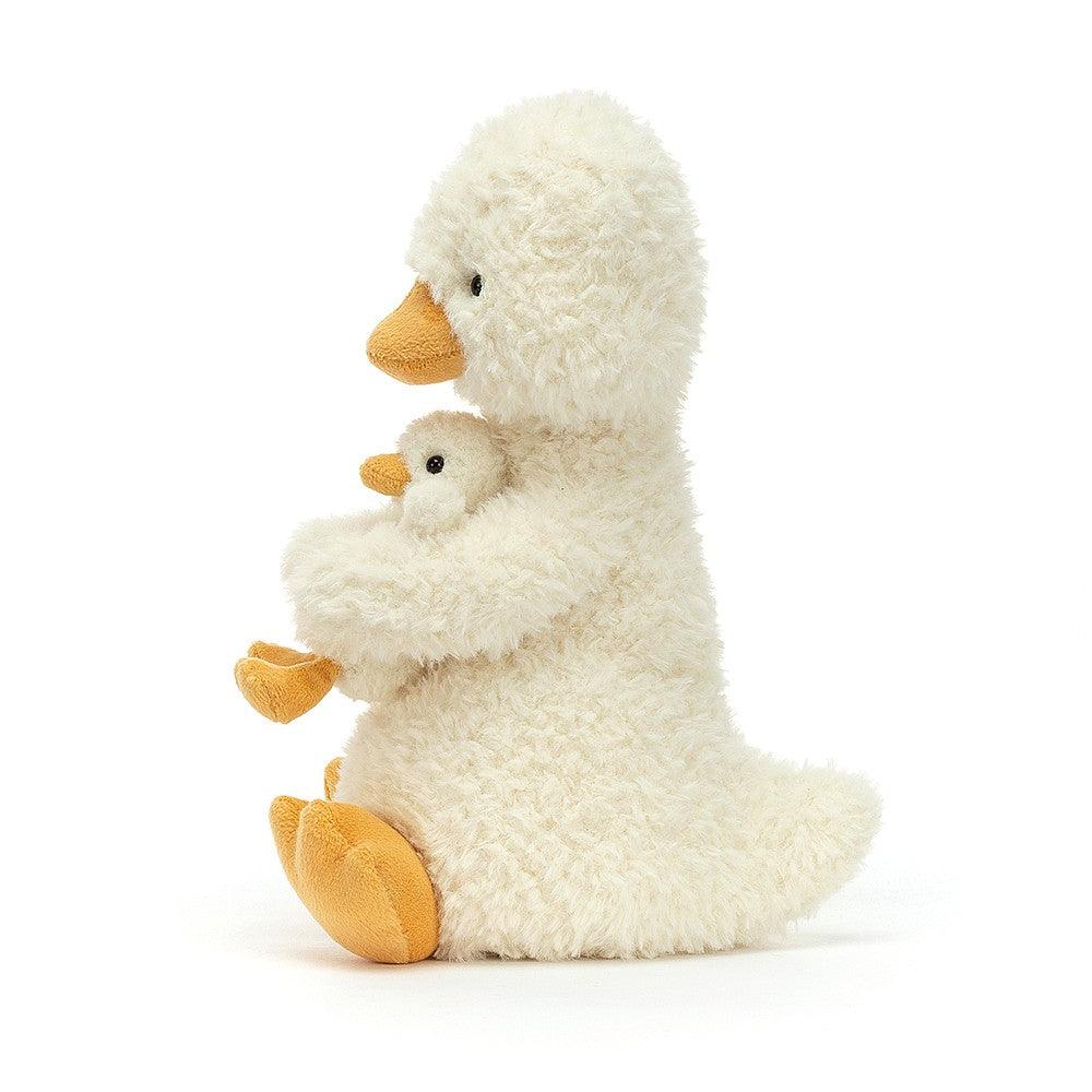 Jellycat: przytulanka kaczka z dzieckiem Huddles Duck 24 cm - Noski Noski