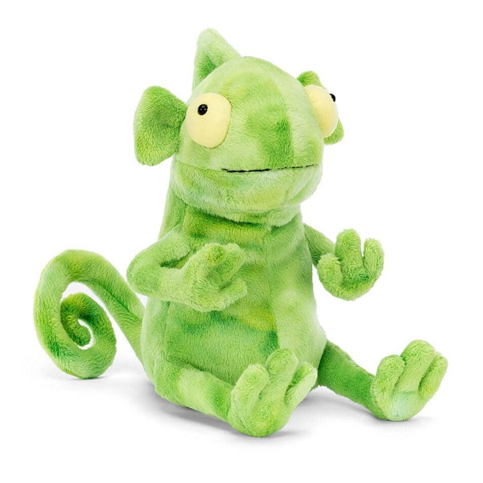 Kameleon Jellycat Frankie Frilled Neck Lizard - urocza pluszowa maskotka dla najmłodszych, mięciutka i przyjazna.