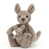 Jellycat: przytulanka kangurzyca i kangurek Kara Kangaroo 20 cm - Noski Noski
