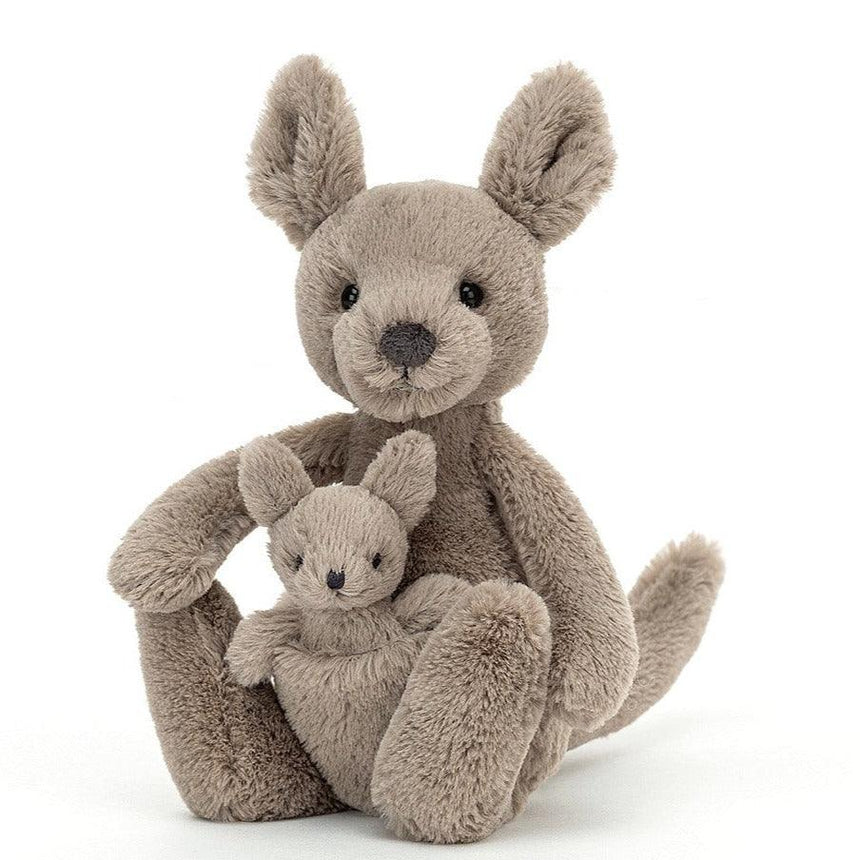Jellycat: przytulanka kangurzyca i kangurek Kara Kangaroo 20 cm - Noski Noski