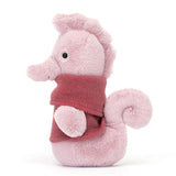 Jellycat: przytulanka konik morski w sweterku Cozy Crew Seahorse 17 cm - Noski Noski