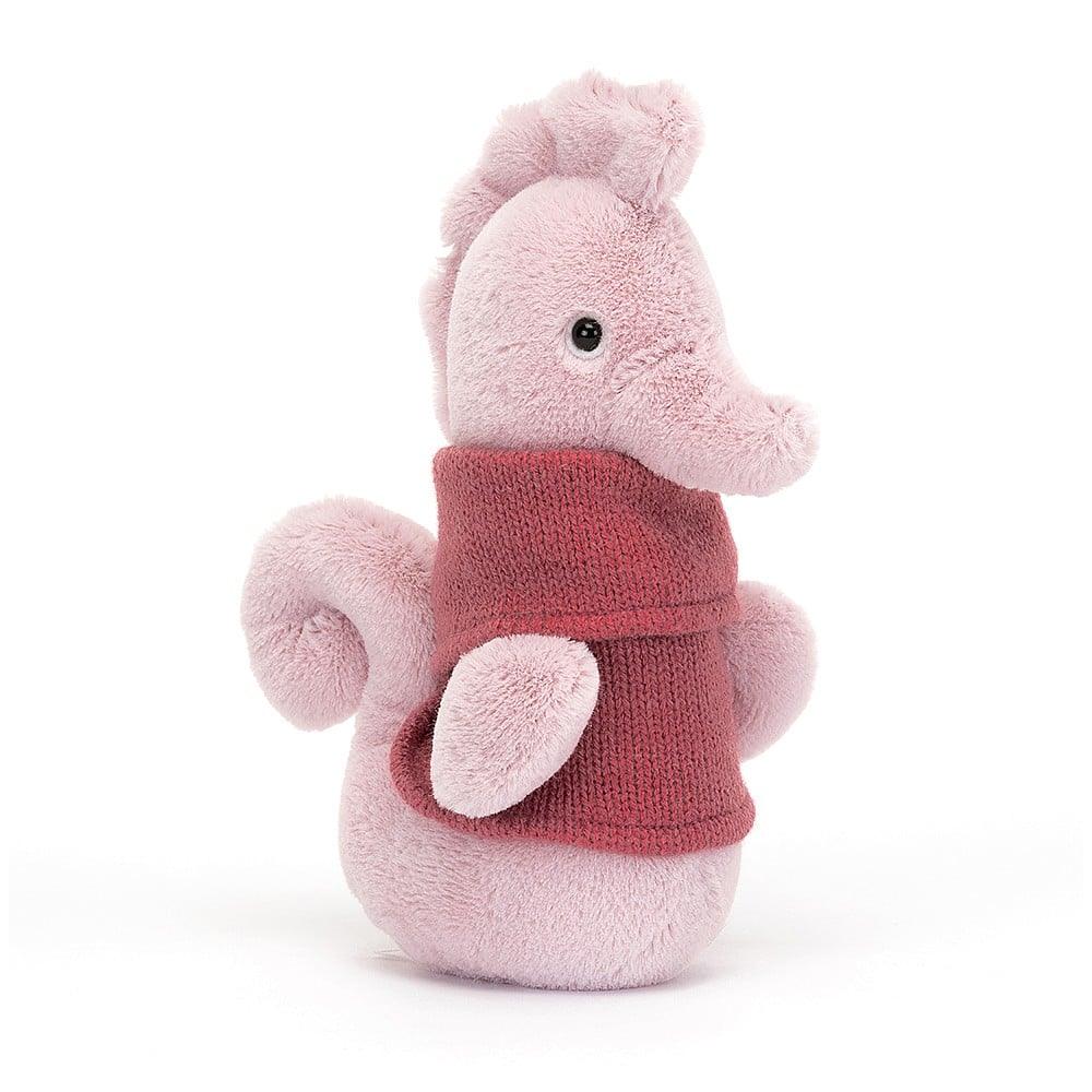 Jellycat: przytulanka konik morski w sweterku Cozy Crew Seahorse 17 cm - Noski Noski