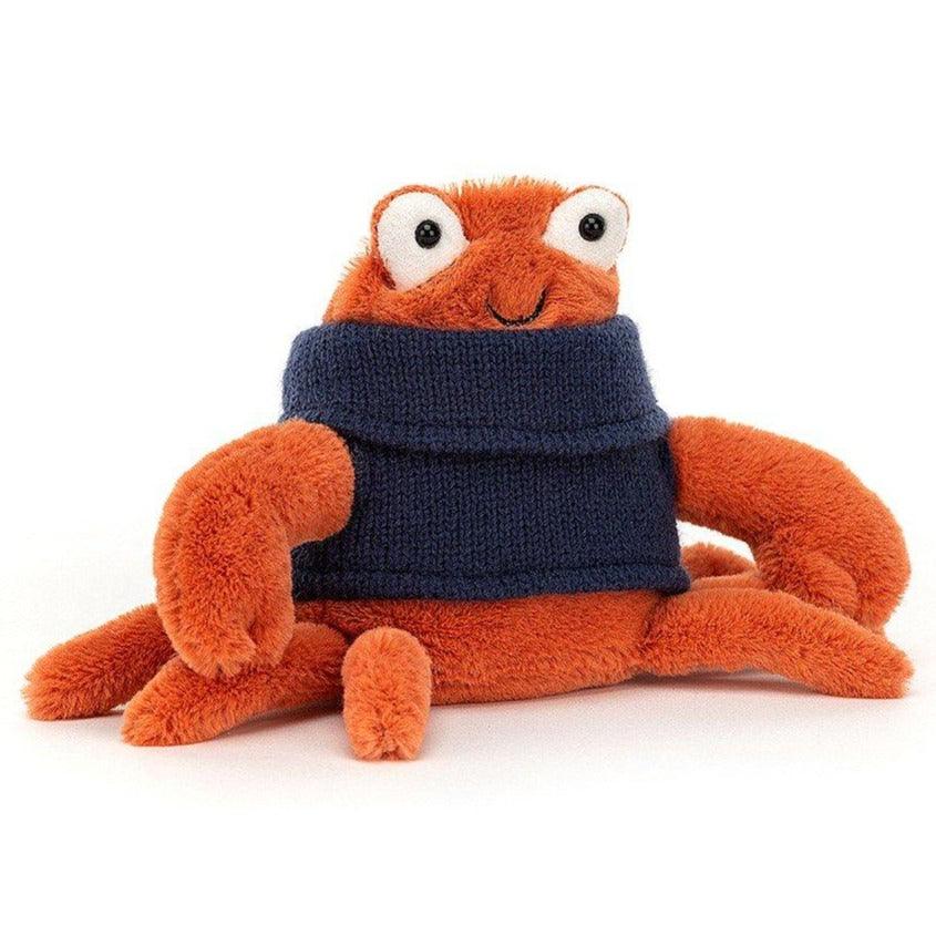 Jellycat: przytulanka krab w sweterku Cozy Crew Crab 13 cm - Noski Noski