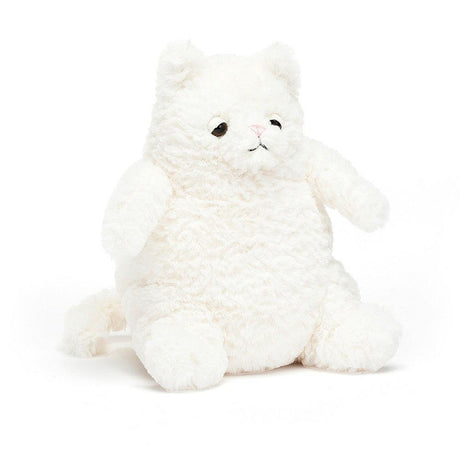 Kotek Jellycat Amore kremowy 15 cm, przytulanka, maskotka, zabawka, puchaty, mięciutki, idealna dla dzieci.