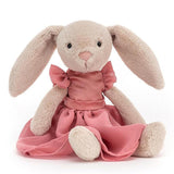 Jellycat: przytulanka króliczek w sukience Lottie Bunny Party 17 cm - Noski Noski