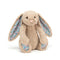 Jellycat: przytulanka króliczek wzorzyste uszy Bashful Bunny 18 cm - Noski Noski