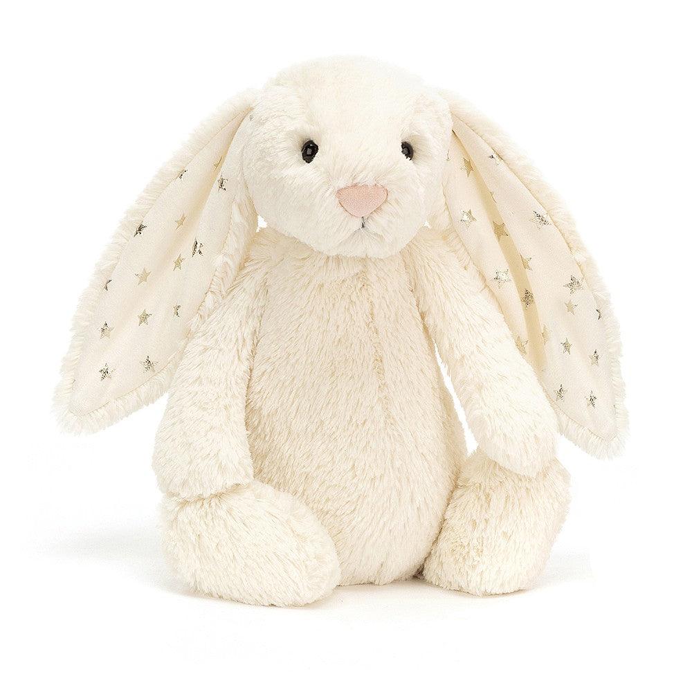 Jellycat: przytulanka króliczek wzorzyste uszy Bashful Bunny 18 cm - Noski Noski