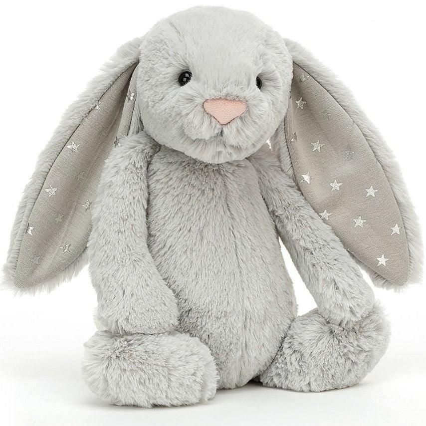 Jellycat: przytulanka króliczek wzorzyste uszy Bashful Bunny 31 cm - Noski Noski