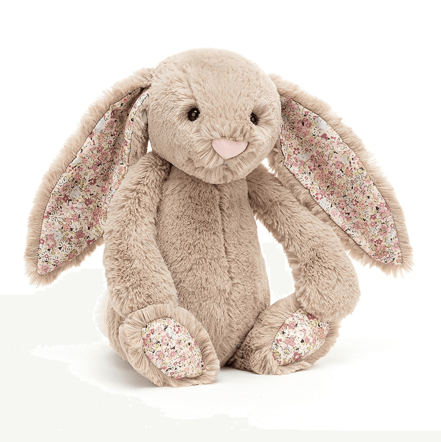 Jellycat: przytulanka króliczek wzorzyste uszy Bashful Bunny 31 cm - Noski Noski