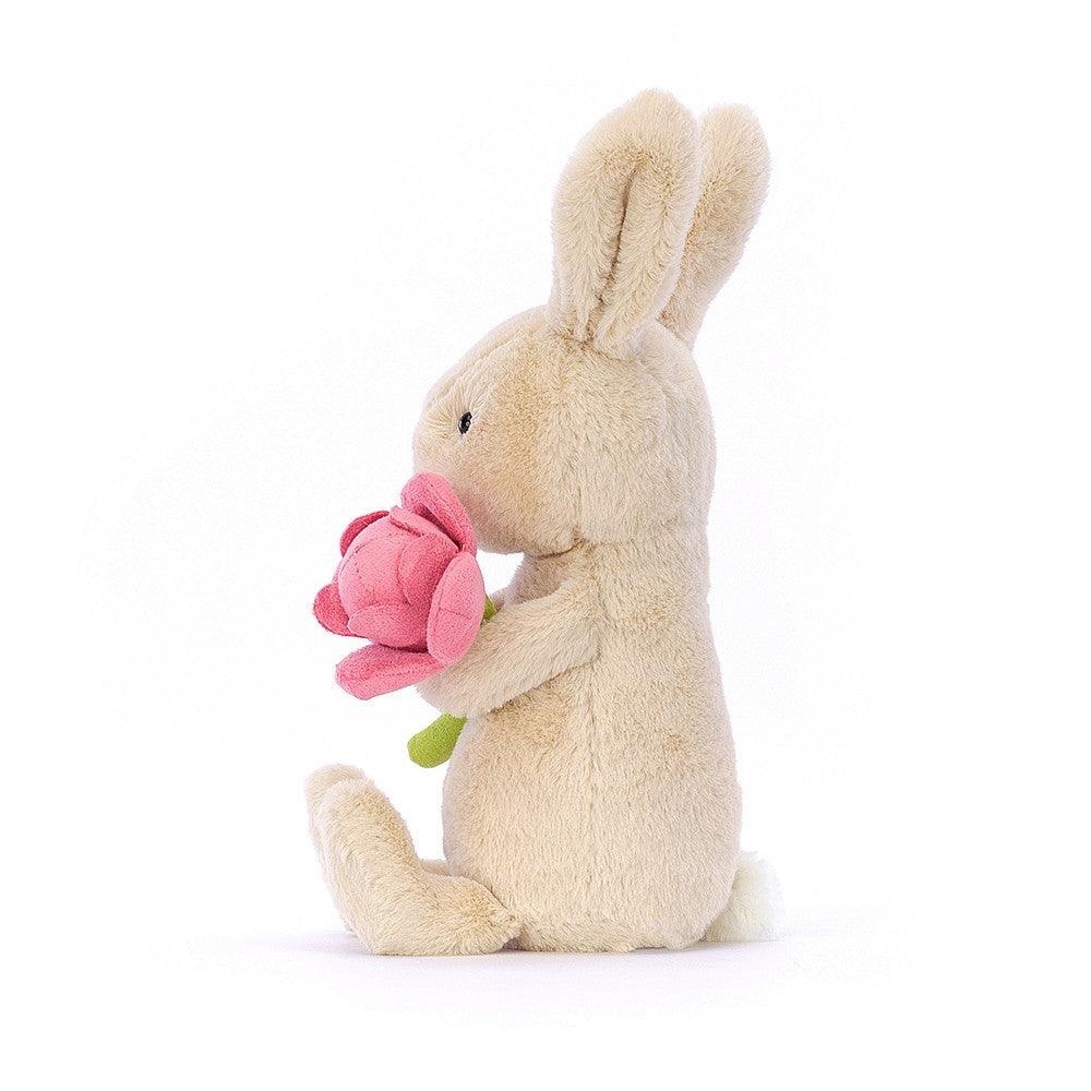 Jellycat: przytulanka króliczek z kwiatkiem Bonnie Bunny With Peony 15 cm - Noski Noski