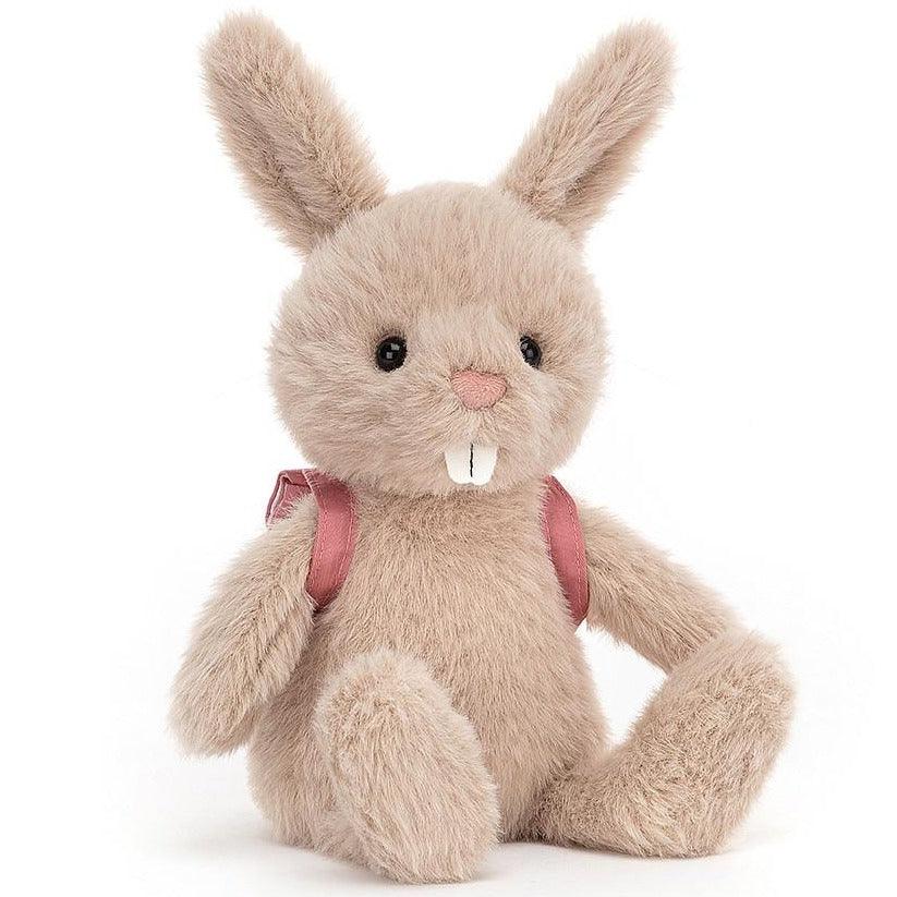 Jellycat: przytulanka króliczek z plecakiem Backpack Bunny 24 cm - Noski Noski