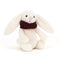 Jellycat: przytulanka królik w szaliku Bashful Snuggle Bunny 15 cm - Noski Noski