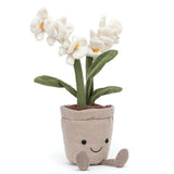 Jellycat: przytulanka kwiatek doniczkowy Amuseable Cream Orchidea 27 cm - Noski Noski