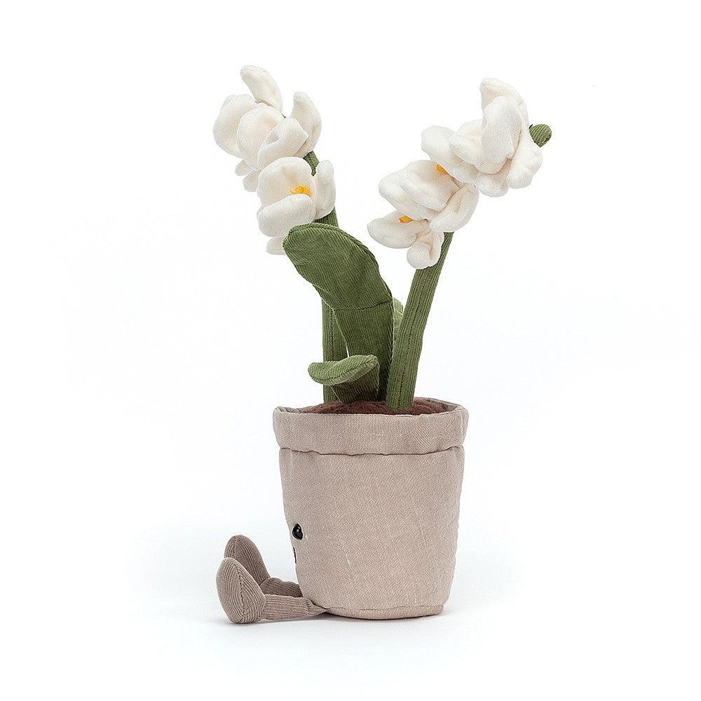 Jellycat: przytulanka kwiatek doniczkowy Amuseable Cream Orchidea 27 cm - Noski Noski