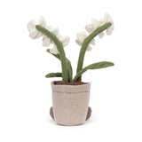 Jellycat: przytulanka kwiatek doniczkowy Amuseable Cream Orchidea 27 cm - Noski Noski
