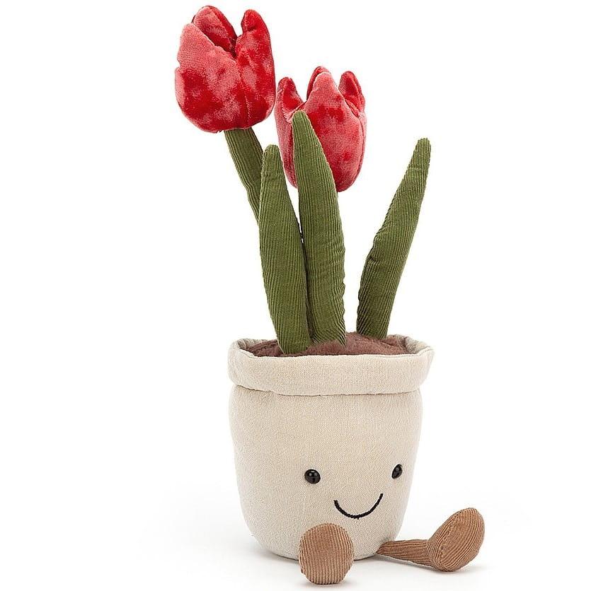 Jellycat: przytulanka kwiatek doniczkowy tulipan Amuseable Tulip 23 cm - Noski Noski