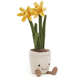 Maskotka kwiatek Jellycat Amuseable Daffodil 30 cm, uroczy żonkil, przytulanka kwiatek do odkrywania i przytulania.