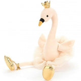 Jellycat: przytulanka łabędź w koronie Fancy Swan 34 cm - Noski Noski