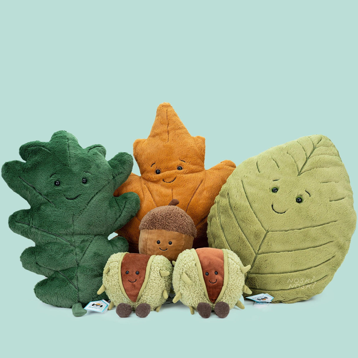 Jellycat: przytulanka liść bukowy Woodland Beech Leaf 41 cm - Noski Noski